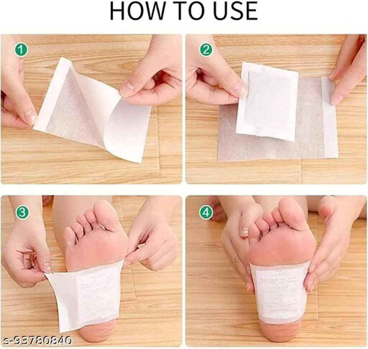 Cleansing Detox Foot Patches with Ginger & Salt